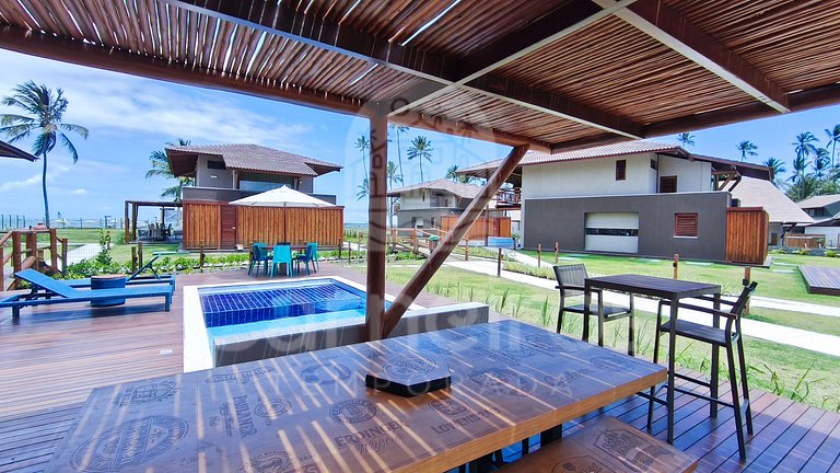 Bangalô c/ Piscina Privativa - 04 Suítes - Carneiros Atlânti