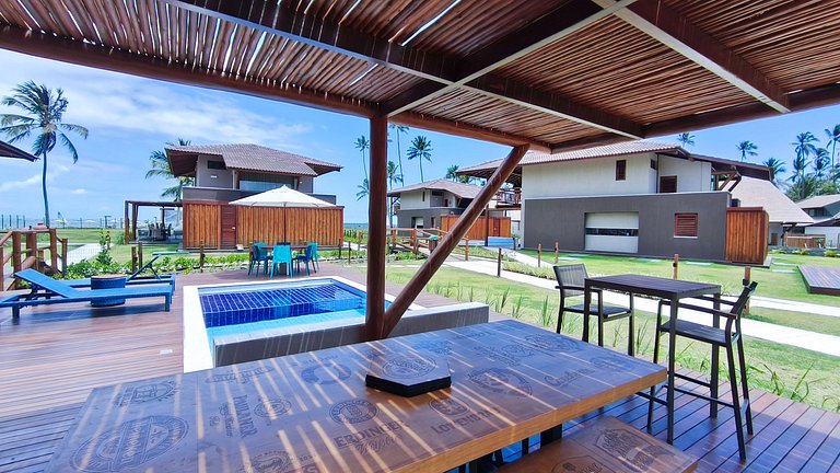 Praia dos Carneiros | Bangalô Frente Mar |4 suítes