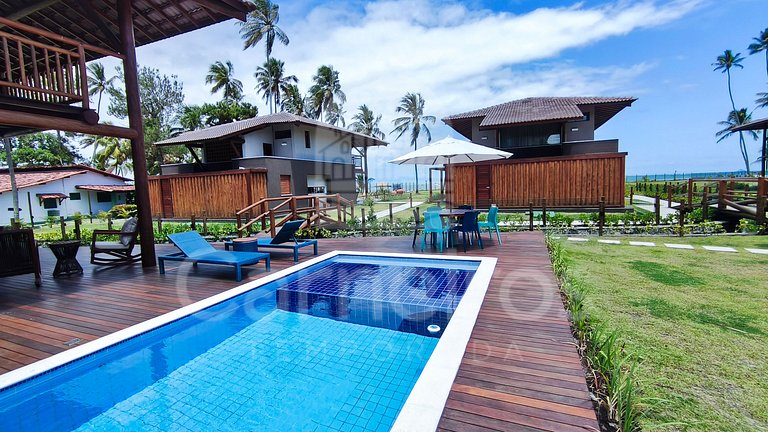 Bangalô c/ Piscina Privativa - 04 Suítes - Carneiros Atlânti