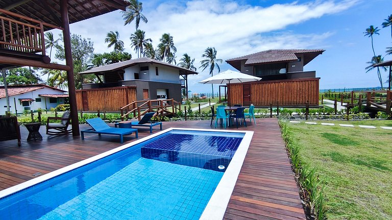 Praia dos Carneiros | Bangalô Frente Mar |4 suítes