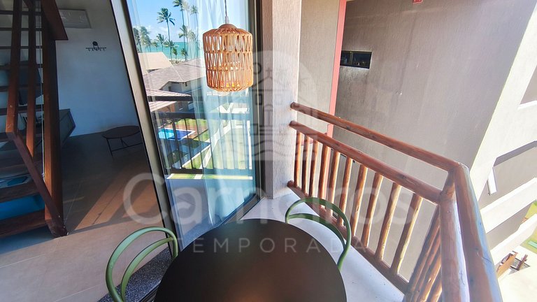 Studio no Carneiros Atlântico - Pé na areia (D324)