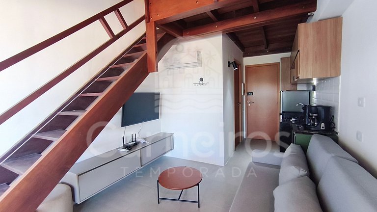 Studio no Carneiros Atlântico - Pé na areia (D324)