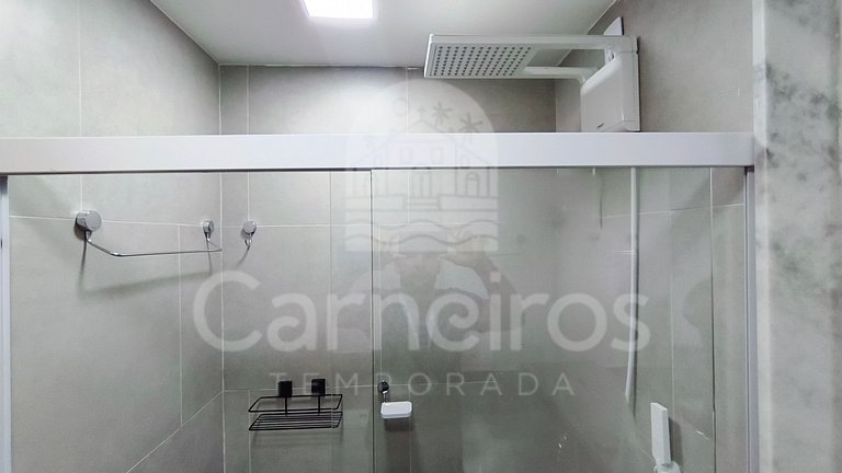 Studio no Carneiros Atlântico - Pé na areia (D324)