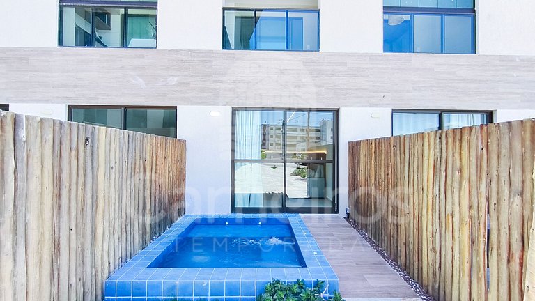 Flat na Praia dos Carneiros c/ Piscina (X03-3)