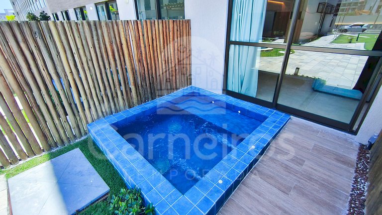 Flat na Praia dos Carneiros c/ Piscina (X03-3)