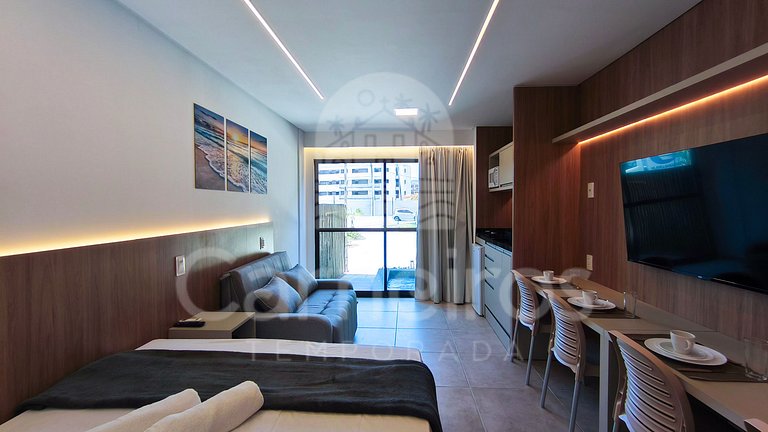 Flat na Praia dos Carneiros c/ Piscina (X03-3)