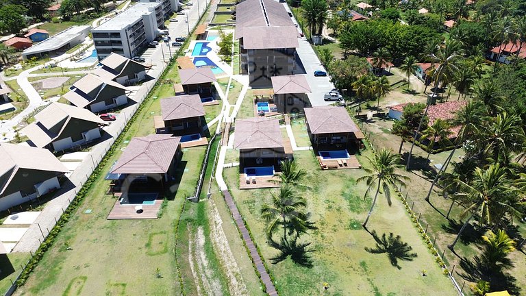 Bangalô c/ Piscina Privativa - 04 Suítes - Carneiros Atlânti