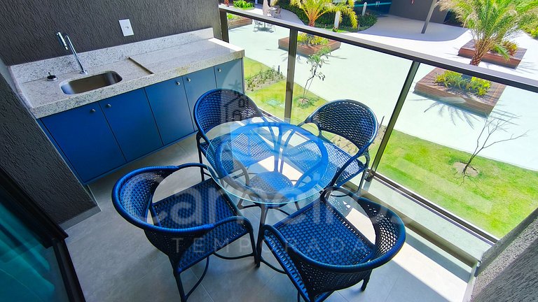 Flat Vista Piscina no Beach Class Verano (A06-1)