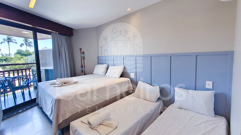 Studio no Carneiros Atlântico - Pé na areia (D232)