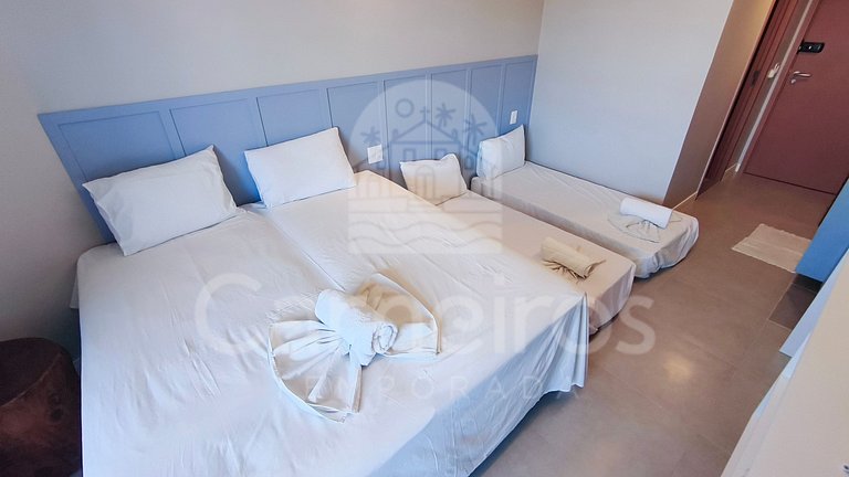 Studio no Carneiros Atlântico - Pé na areia (D232)