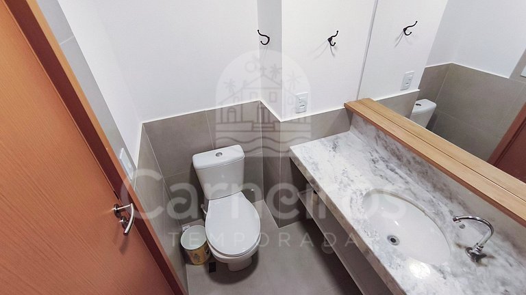 Studio no Carneiros Atlântico - Pé na areia (D134)