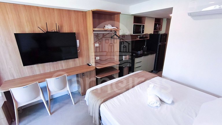 Studio no Carneiros Atlântico - Pé na areia (D212)