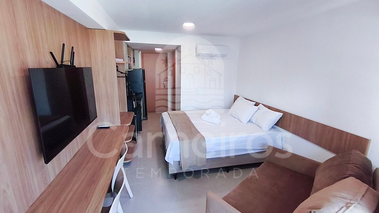 Studio no Carneiros Atlântico - Pé na areia (D112)