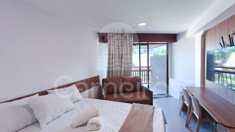 Studio no Carneiros Atlântico - Pé na areia (D212)