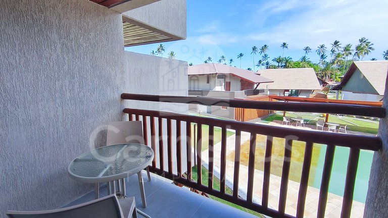 Studio no Carneiros Atlântico - Pé na areia (D134)