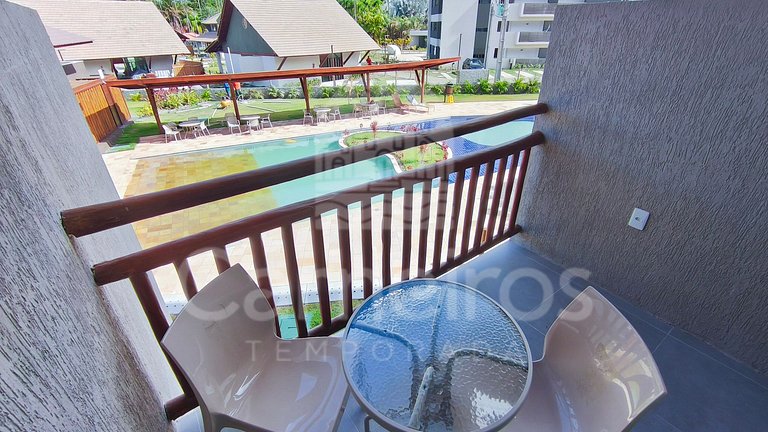 Studio no Carneiros Atlântico - Pé na areia (D112)