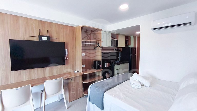 Studio no Carneiros Atlântico - Pé na areia (D234)