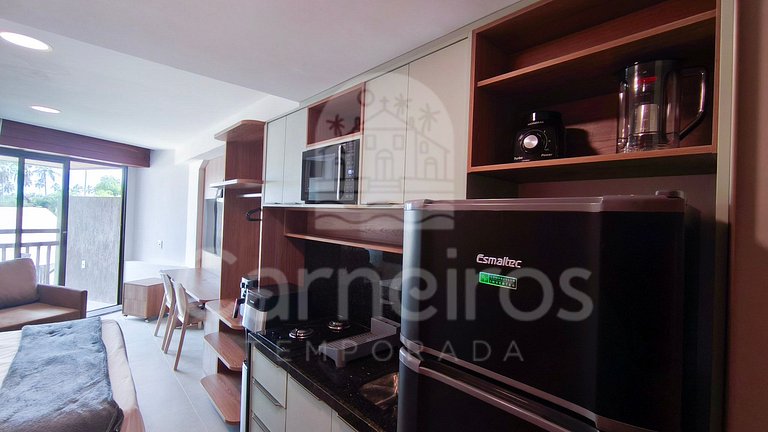 Studio no Carneiros Atlântico - Pé na areia (D234)