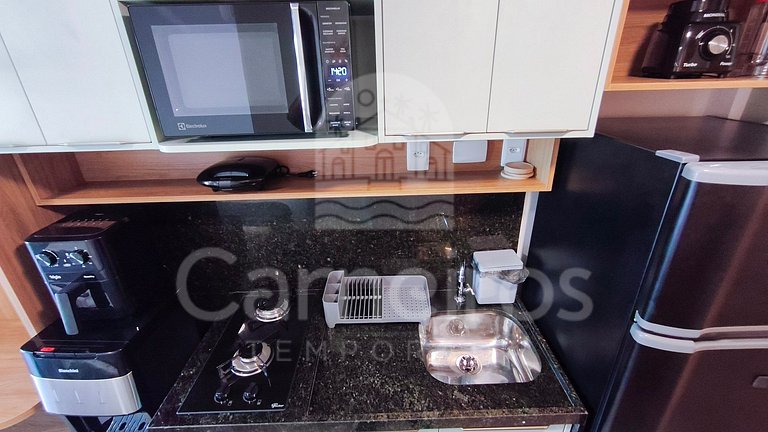 Studio no Carneiros Atlântico - Pé na areia (D230)