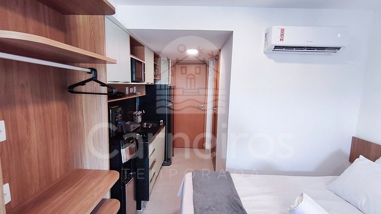 Studio no Carneiros Atlântico - Pé na areia (D230)