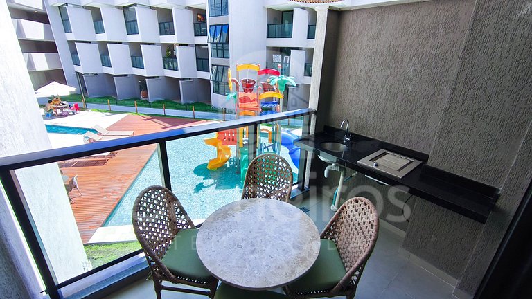 Studio Beira-Mar no Nomar Beach (A20-D)