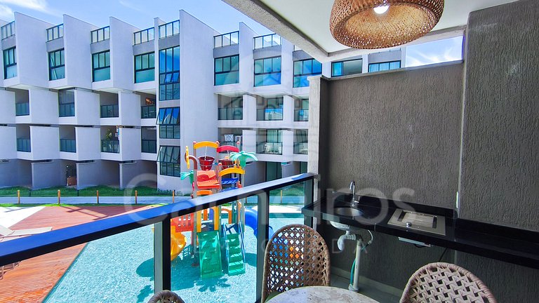 Studio Beira-Mar no Nomar Beach (A20-D)