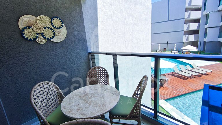 Studio Beira-Mar no Nomar Beach (A20-D)