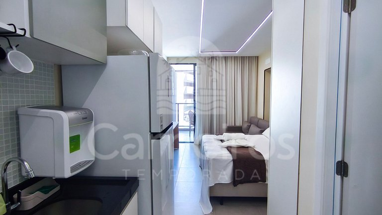 Studio Beira-Mar no Nomar Beach (A20-D)