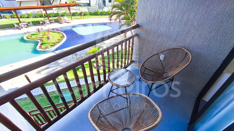 Studio no Carneiros Atlântico - Beira-Mar (D130)