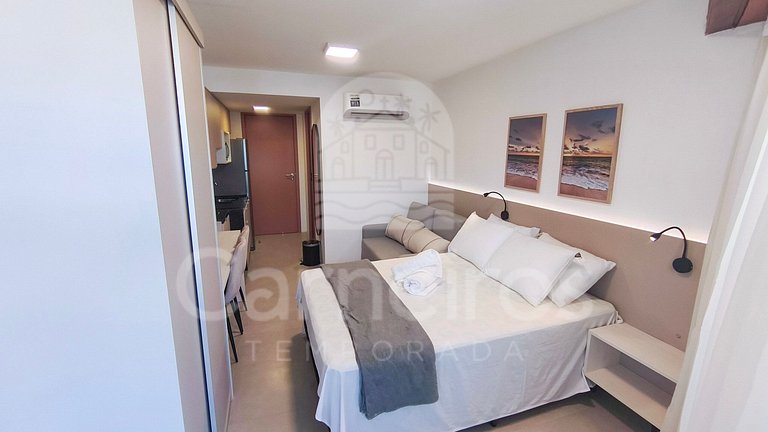 Studio no Carneiros Atlântico - Beira-Mar (D130)