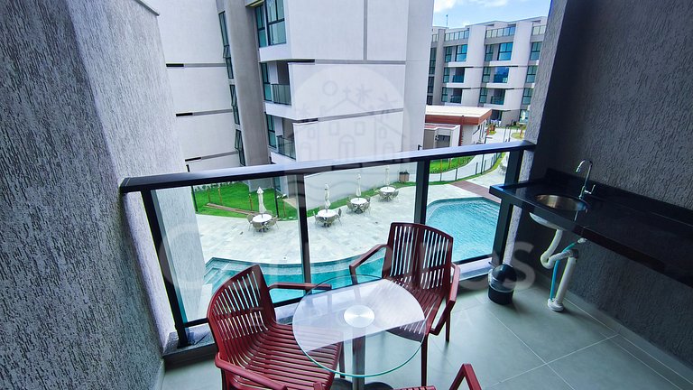 Studio no NoMar - Praia dos Carneiros - À beira-mar (B05-D)