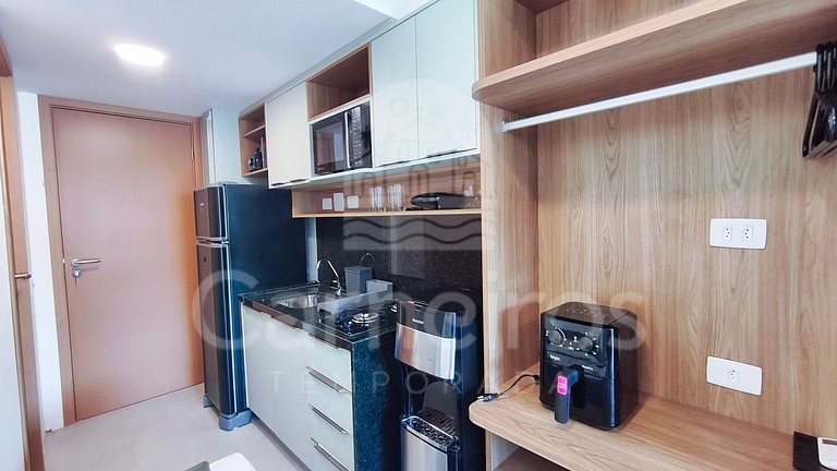 Studio no Carneiros Atlântico - Pé na areia (D120)