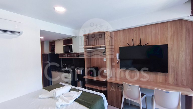 Studio no Carneiros Atlântico - Pé na areia (D120)
