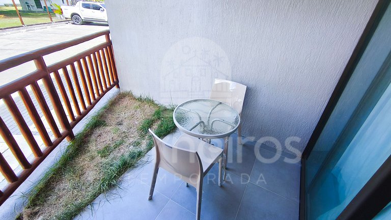 Studio no Carneiros Atlântico - Pé na areia (D009)