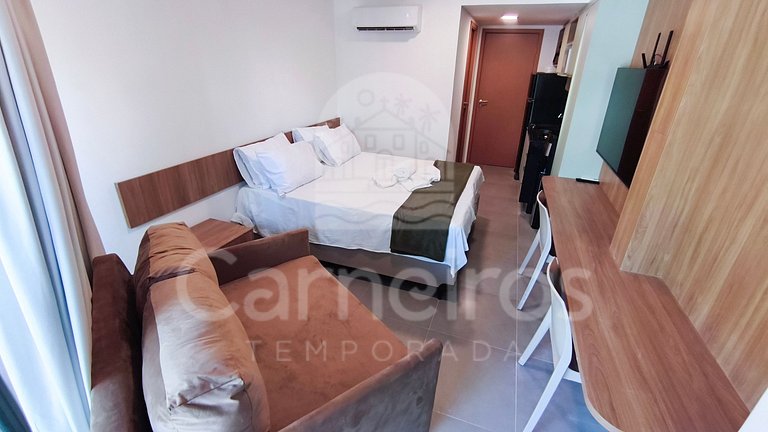 Studio no Carneiros Atlântico - Pé na areia (D009)