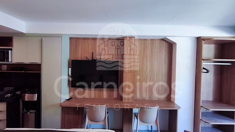 Studio no Carneiros Atlântico - Pé na areia (D009)