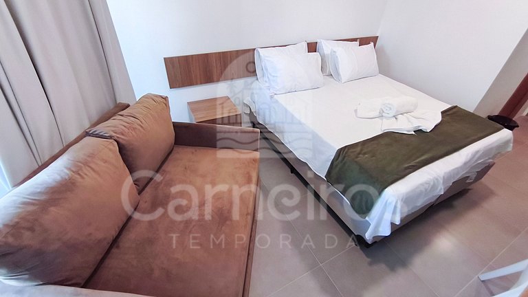 Studio no Carneiros Atlântico - Pé na areia (D009)