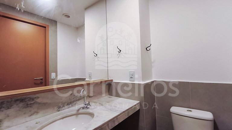 Studio no Carneiros Atlântico - Pé na areia (D009)