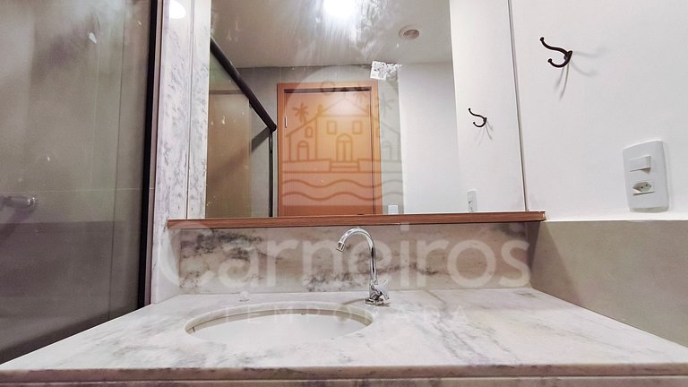 Studio no Carneiros Atlântico - Pé na areia (D009)