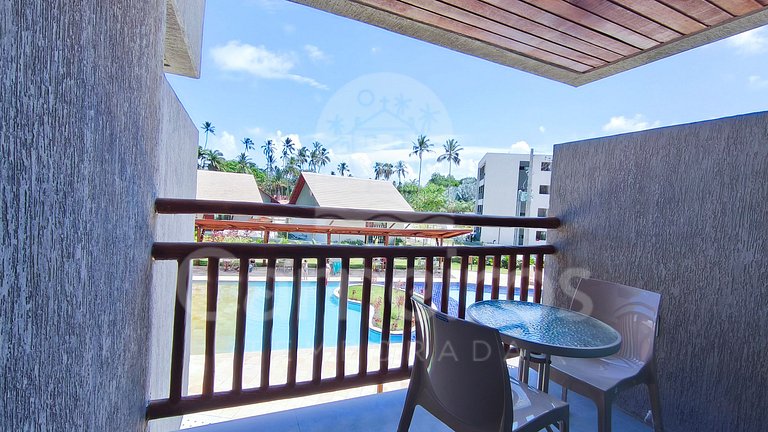 Studio no Carneiros Atlântico - Pé na areia (D132)