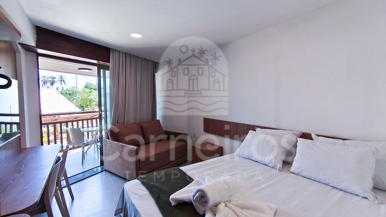 Studio no Carneiros Atlântico - Pé na areia (D132)