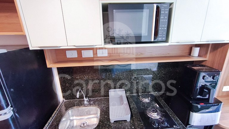 Studio no Carneiros Atlântico - Pé na areia (D132)