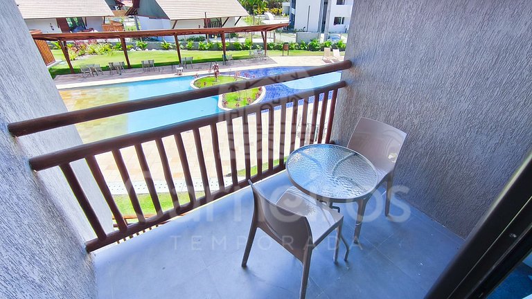 Studio no Carneiros Atlântico - Pé na areia (D132)