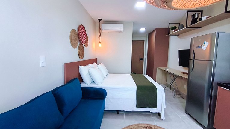 Carneiros | Studio Moderno | 5min do Mar (B19-2)