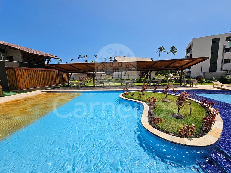 Studio no Carneiros Atlântico - Pé na areia (D232)