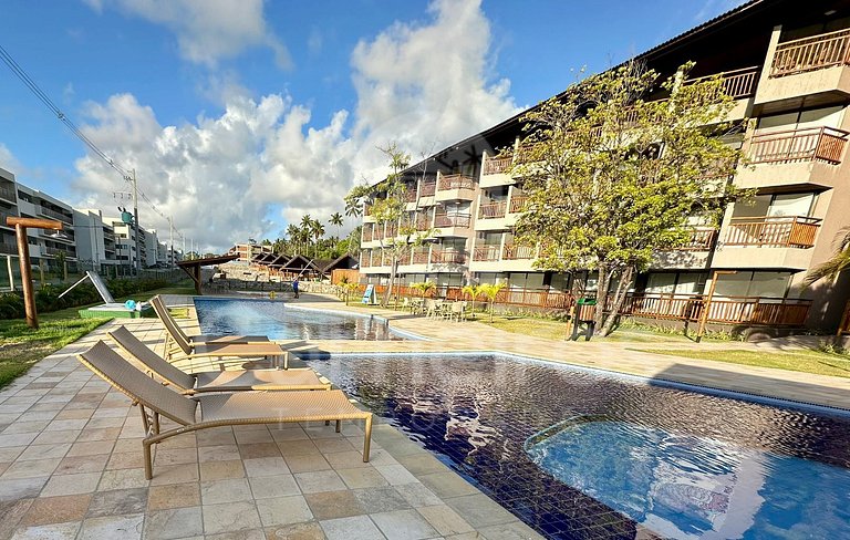 Studio no Carneiros Atlântico - Pé na areia (D324)