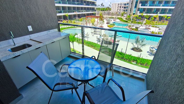 Studio Vista Piscina no Beach Class Verano (A04-3)