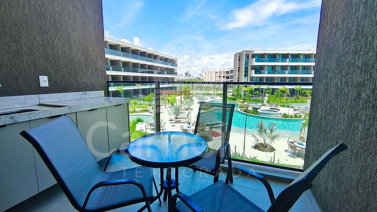 Studio Vista Piscina no Beach Class Verano (A04-3)