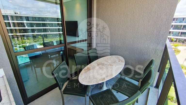 Studio Vista Piscina no Beach Class Verano (B14-3)