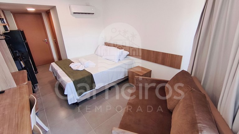 Studio no Carneiros Atlântico - Pé na areia (D206)